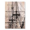 Ricki&Aposs Rugs 28 x 36 in. Tall Ship Inside & Outside Cedar Wall Art RI951721